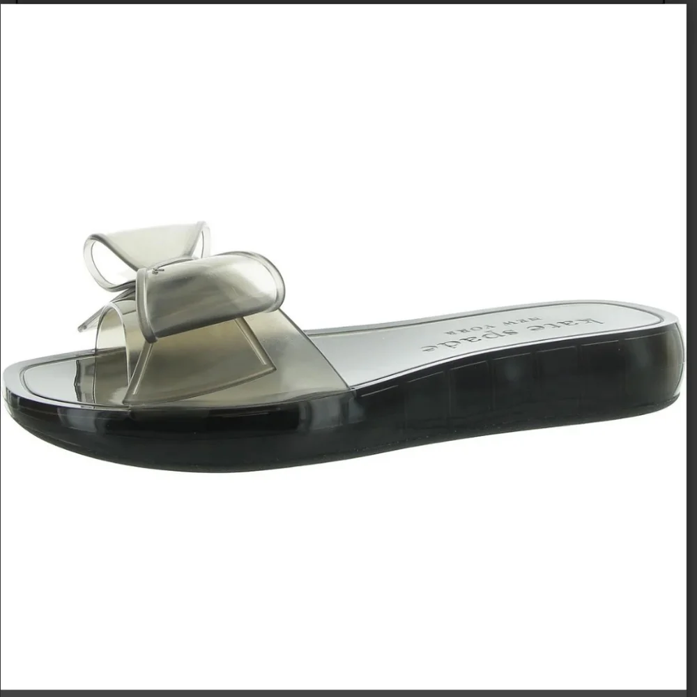Kate Spade Black Bow Tie Jelly Slide